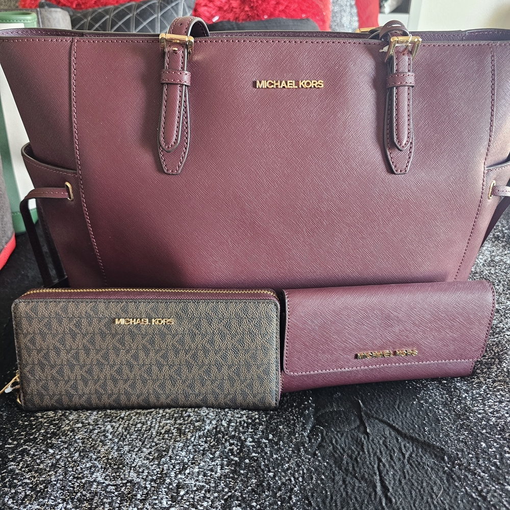 Michael Kors Plum Tote Bag Only